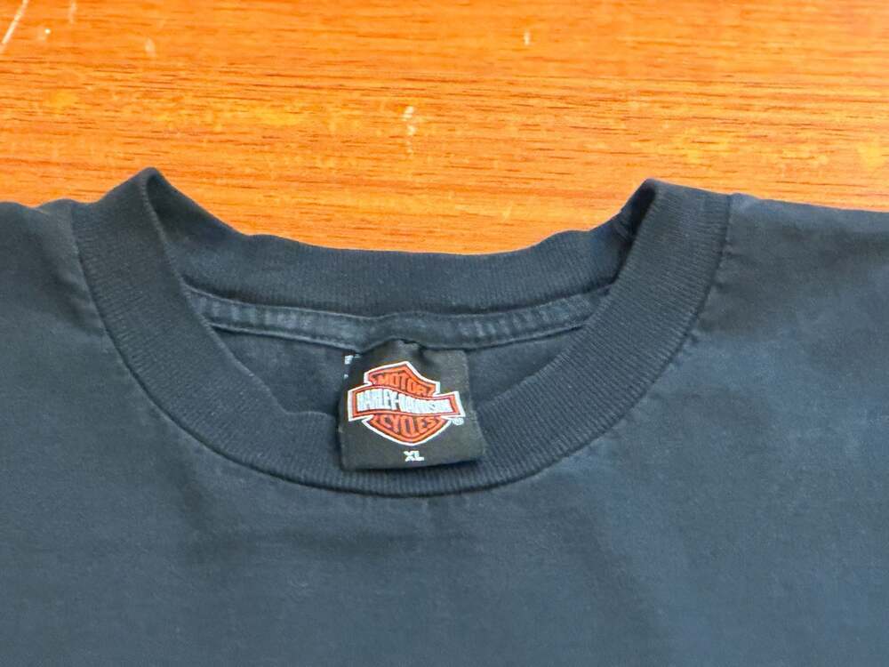 Harley-Davidson Motorcycles Flames T-Shirt XL Black Men's Motodrom European Bike - Picture 3 of 7
